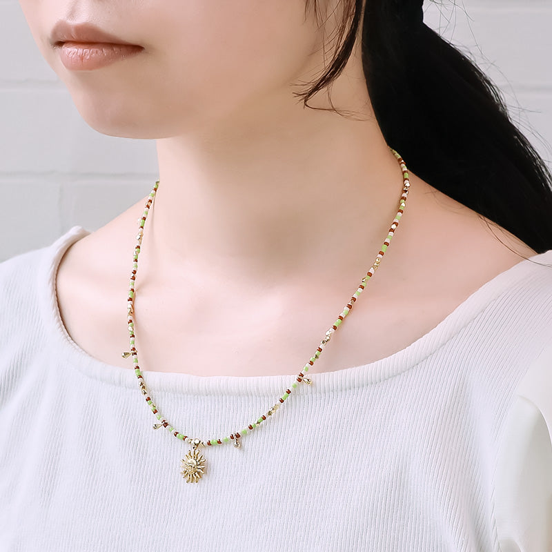 Spanish charm stainless steel sun gold