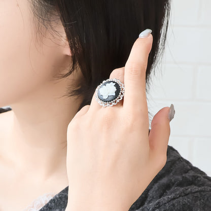 Material list No. ER0415 Charm rose noir taste accessories 3 types