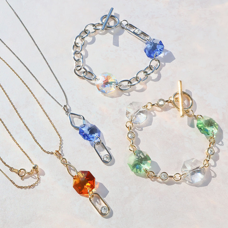 Material list ER0440Kiwa crystals3 types of octagon accessories