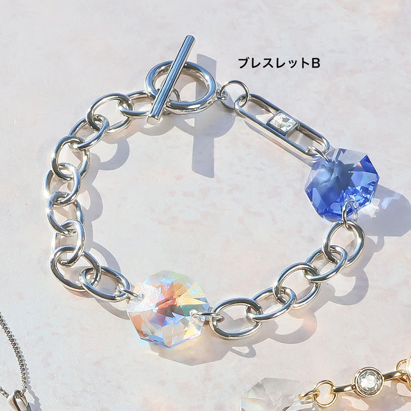 Material list ER0440Kiwa crystals3 types of octagon accessories