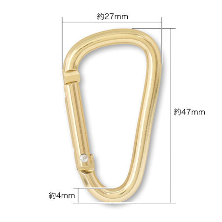 Carabiner hook gold