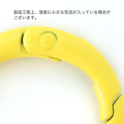 Carabiner round wire painted yellow