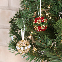 Recipe No.KR0161 Crystal Beads Ball Ornament