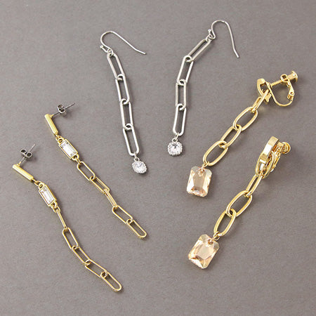 Recipe No.KR0166 Swing Parts Design Chain and Petit Bijoue ear accessories