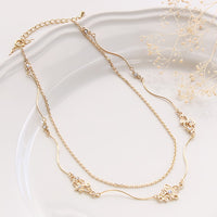 レシピNo.KR0295　フローラルブランチネックレス