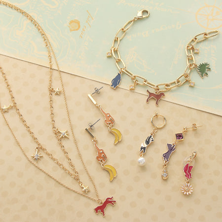 Recipe No.KR0363 6 kinds of animal charm accessories