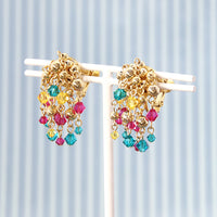 Recipe No. KR0434 Kiwa Crystal & Metal's shower earring