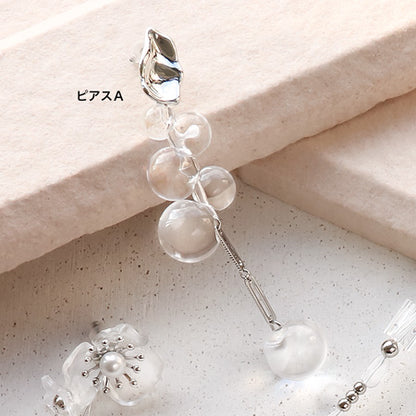 Recipe No.KR0484 4 types of German-made acrylic clear accessories