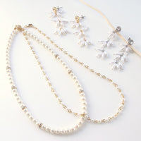 レシピNo.KR0489　パールのオケージョンアクセサリー2種