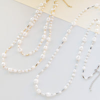 レシピNo.KR0490　バロックパールの2WAYネックレス