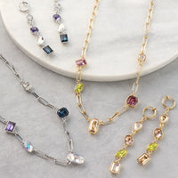 Recipe No.KR0516 Kiwa Crystal Connect Bijou Neck & Earrings