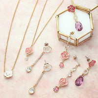 レシピNo.KR0585　チャームローズのアクセサリー5種