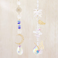 レシピNo.KR0633　アスフォークリスタルとエッチングパーツのサンキャッチャー2種