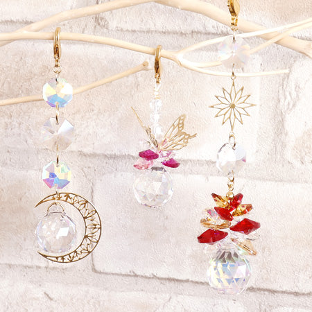 Kr0645 AS4 crystal and etching parts Mini SUN CATCHER