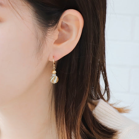 レシピ(図のみ)No.KR0646　ガラスビーズのクリスマスモチーフアクセサリー5種