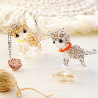 Recipe No.KR0677 Kiwa Crystal Cat Motif Keychain