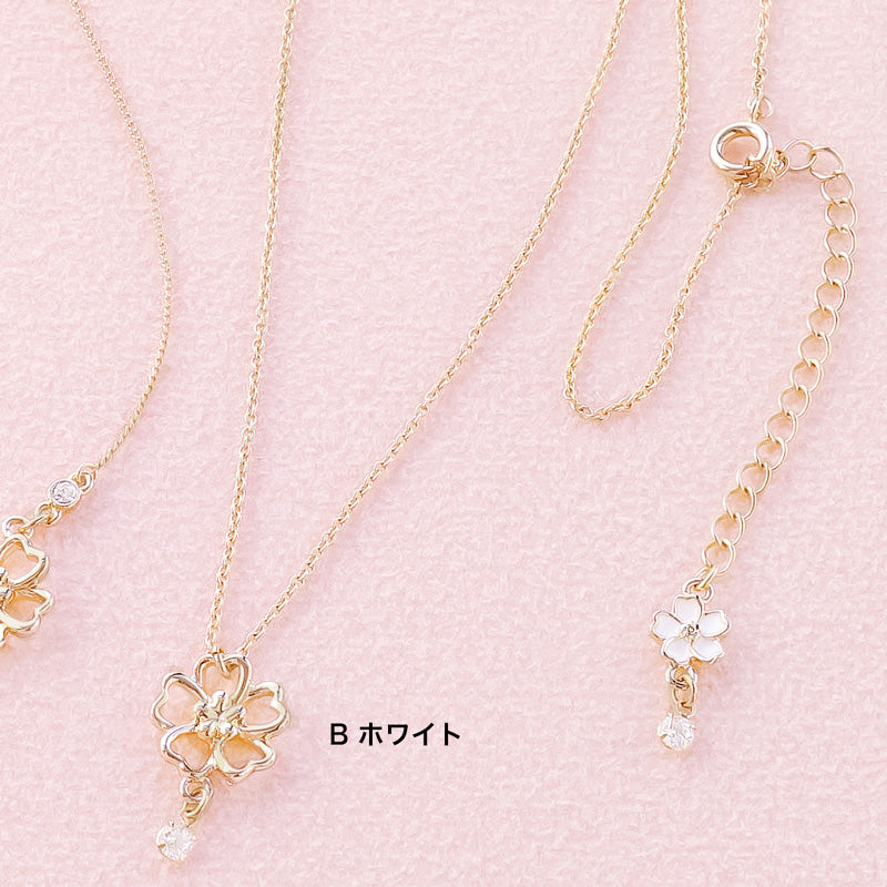 Recipe No. Kr0680 charm Sakura simple necklace