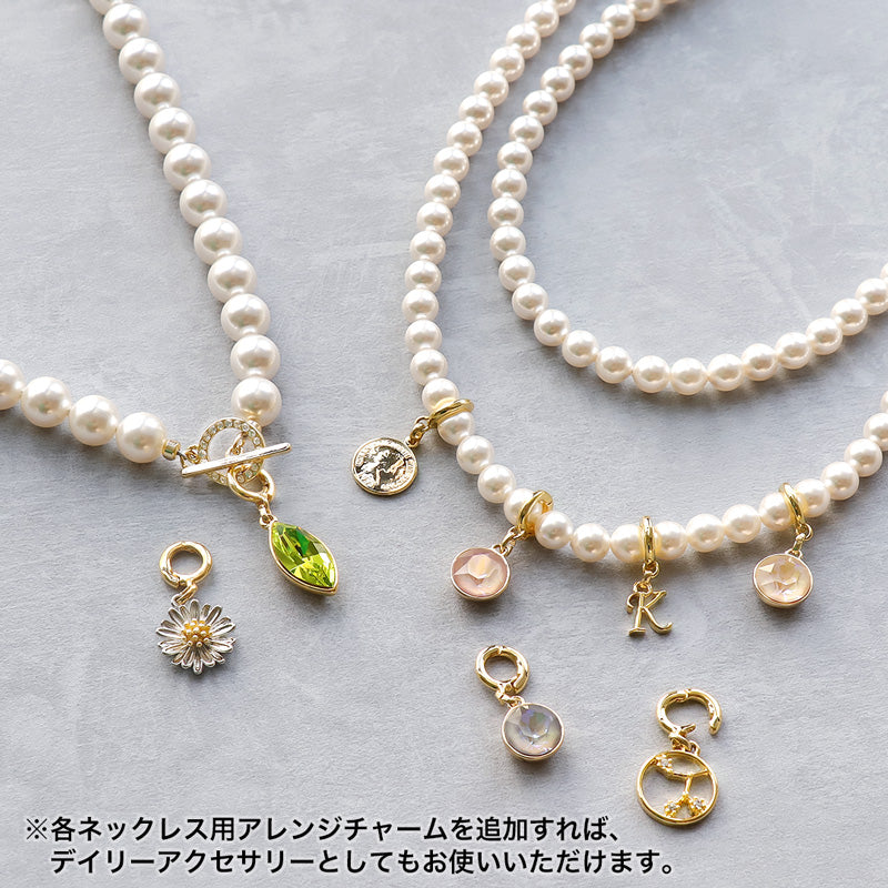 レシピNo.KR0693 クリスタルパールのネック＆ピアス2種とアレンジ