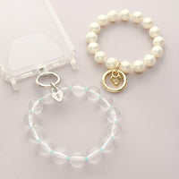 レシピNo.KR0724　ブレスレット感覚でおしゃれに！スマホリングストラップ