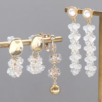 レシピNo.KR0736　チェコファルファーレのイヤーアクセサリー3種