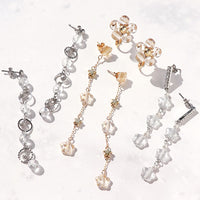 レシピNo.KR0753　チェコクリスタルレインのイヤーアクセサリー4種