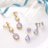 レシピNo.KR0755　貴和クリスタルのエレガントイヤリング2種