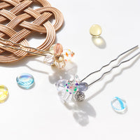 レシピ(図のみ)No.KR0812　ガラスボールとドイツ製アクリルのかんざし