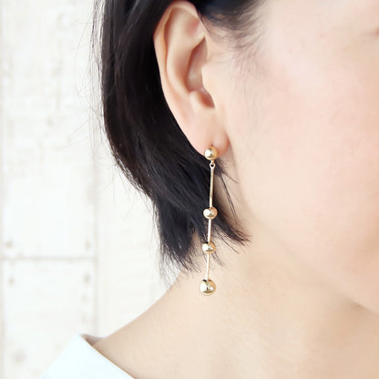 Recipe No.KR0897 Metallic Design Earrings 3