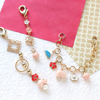 レシピNo.KR0899　ラッキーモチーフのキーホルダー3種