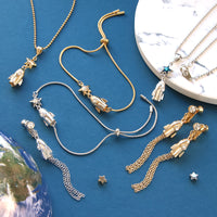 レシピNo.KR0924　ロケットのメタリックアクセサリー3種