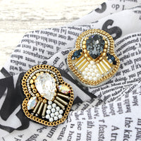 Recipe No.kr0946 Emblem -style bijoue embroidery brooch