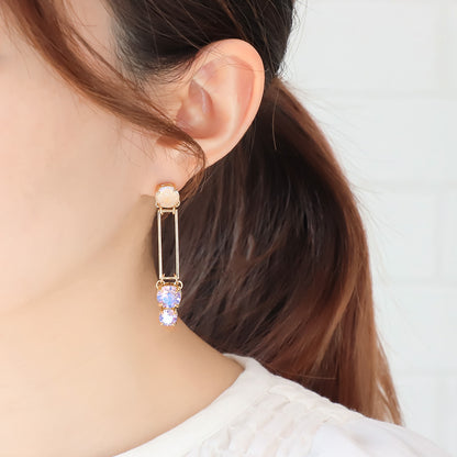 Recipe No.KR0959 Kiwa Crystal Connect Bijou Earrings (During Maintenance)