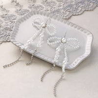 レシピNo.KR0977　貴和クリスタルのパールリボンピアス