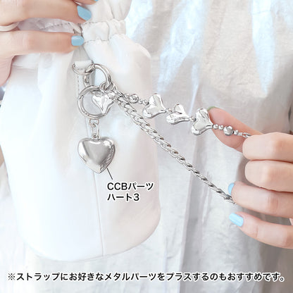 Recipe No.KR1000 Acrylic Beads Heart Strap