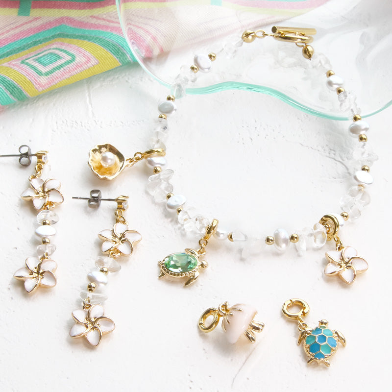 Recipe No.KR1006 Marine Charm Breath &amp; Earrings