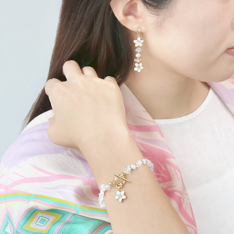 Recipe No.KR1006 Marine Charm Breath &amp; Earrings