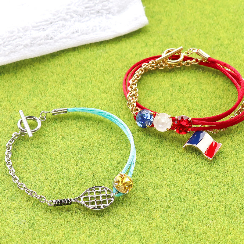 Recipe No.KR1009 Two types of bijouxes of flag charms and sports charms