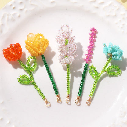 Recipe No.KR1033 Bouquet motif of wire flower