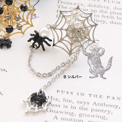 Recipe No.KR1048 Charm Spiders Nest Broach 2