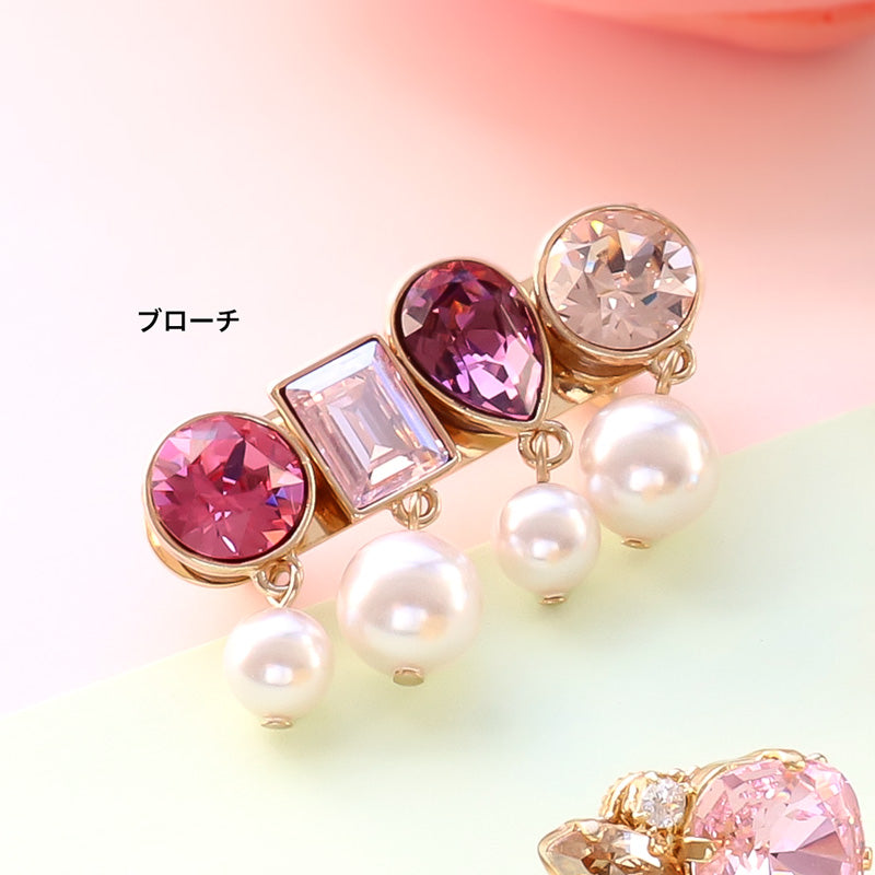 [大袋］貴和クリスタル ＃1028/＃1088　ローズ/F