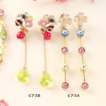 レシピNo.KR1143　スプリングフラワーアクセサリー3種