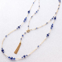 レシピNo.KR1170　貴和クリスタルのステーションネックレス2種