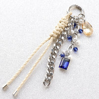 レシピNo.KR1177　貴和クリスタルのカスタムバッグチャーム