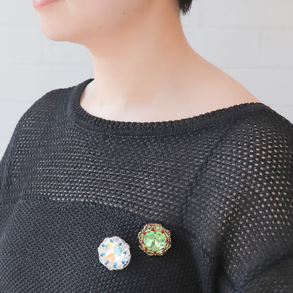 [大袋］貴和クリスタル ＃4487　クリスタルポピーレッドイグナイト