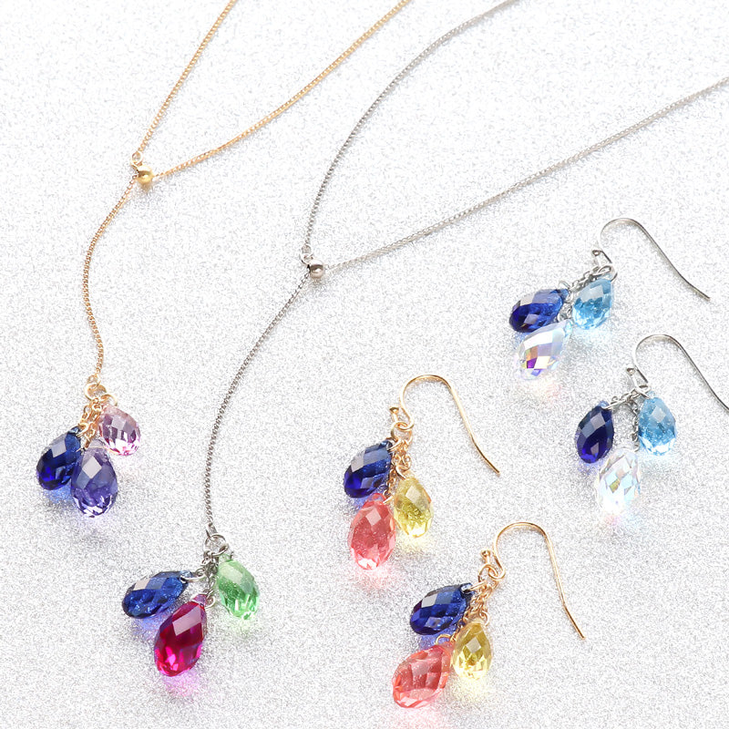 糸編みチェコビーズピアス（sblu） – Ayse.accessory