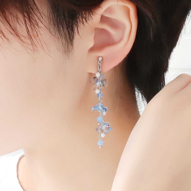 レシピNo.KR1197　ドイツ製アクリルのフラワーアクセサリー2種