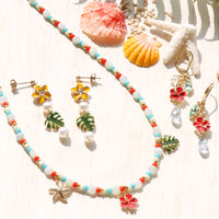 レシピNo.KR1210　マリンモチーフのカラフルアクセサリー3種