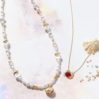 レシピNo.KR1213　マリンモチーフのネックレス2種