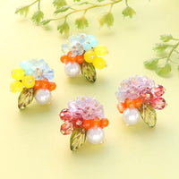 レシピNo.KR1228　チェコビーズの木の実ピアス