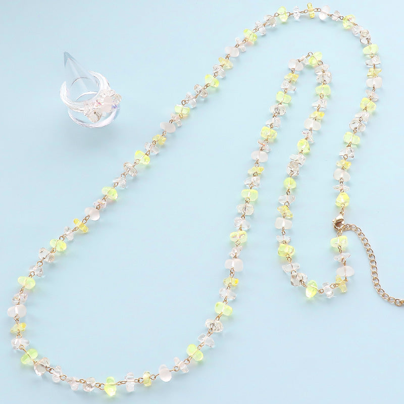 Recipe No. KR1229 - 2 types of Czech Beads Sazare accessories